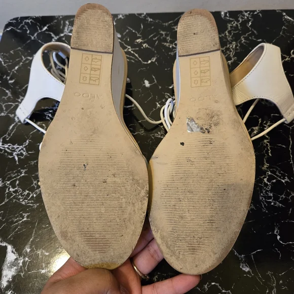 Aldo Terisa Wedge Heel Sandals Size 9 - Picture 6 of 11